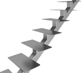 Внутренняя лестница на одном косоуре