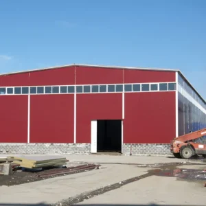 Двускатные прямостенные ангары